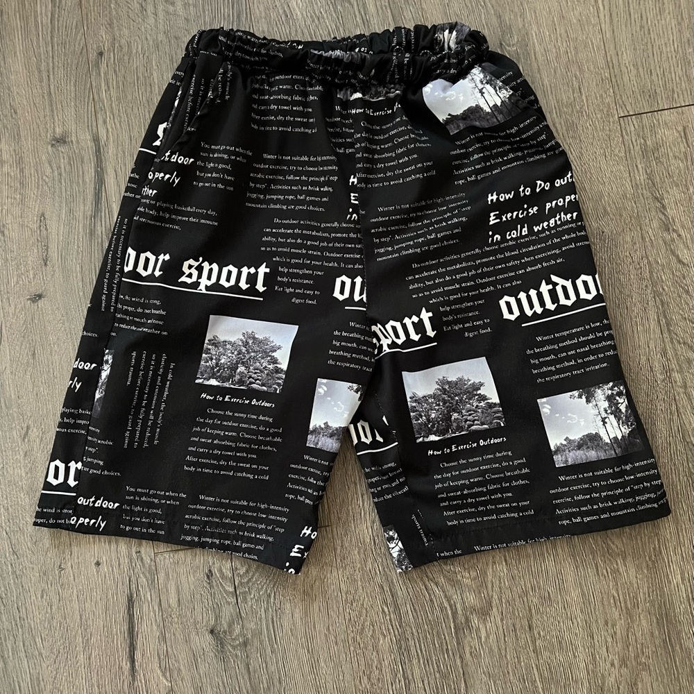 Shein Boys Graphic Outdoor Sport Print Shorts Size 11–12Y - Picture 1 of 3